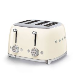 Smeg TSF03CRUK 50's Retro Style 4-Slice Toaster - Cream