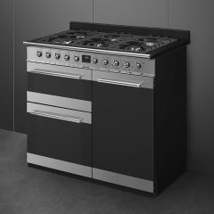 Smeg SY103 100Cm Symphony Dual Fuel Range Cooker Stainless-Steel