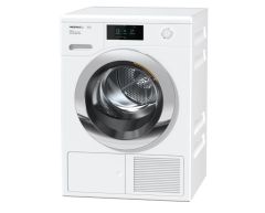 Miele TCR780WP Ecospeed and Steam 9kg Heat-Pump Tumble Dryer - White