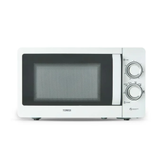 Tower T24042WHT 800w 20L Manual Microwave in White 