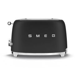 Smeg TSF01BLMUK 50's Style Two Slice Toaster - Matt Black 