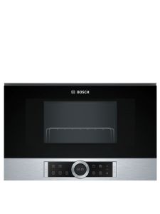 Bosch BEL634GS1B Built-In Microwave with Grill Black/Stainless Steel