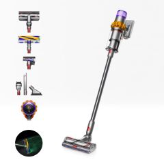 Dyson V15 ABSOLUTE Detect 369372-01 Vacuum Cleaner - Yellow/Iron/Nickel