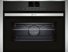 Neff C17FS32H0B Built-in Compact Oven with Steam Function-Stainless Steel 
