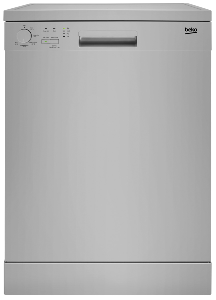 Beko DFN05320S Freestanding 60cm Dishwasher - Silver 