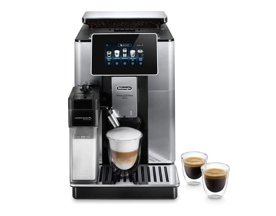 Delonghi ECAM610.75 Primadonna Soul Automatic Coffee Machine - Metal Black