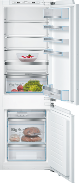 Bosch KIS86AFE0G Built-in fridge-freezer with freezer at bottom| flat hinge