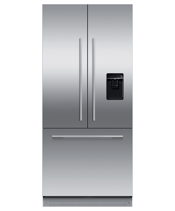 Fisher Paykel RS80AU2 Integrated French Door Refrigerator Freezer - Ice and Water