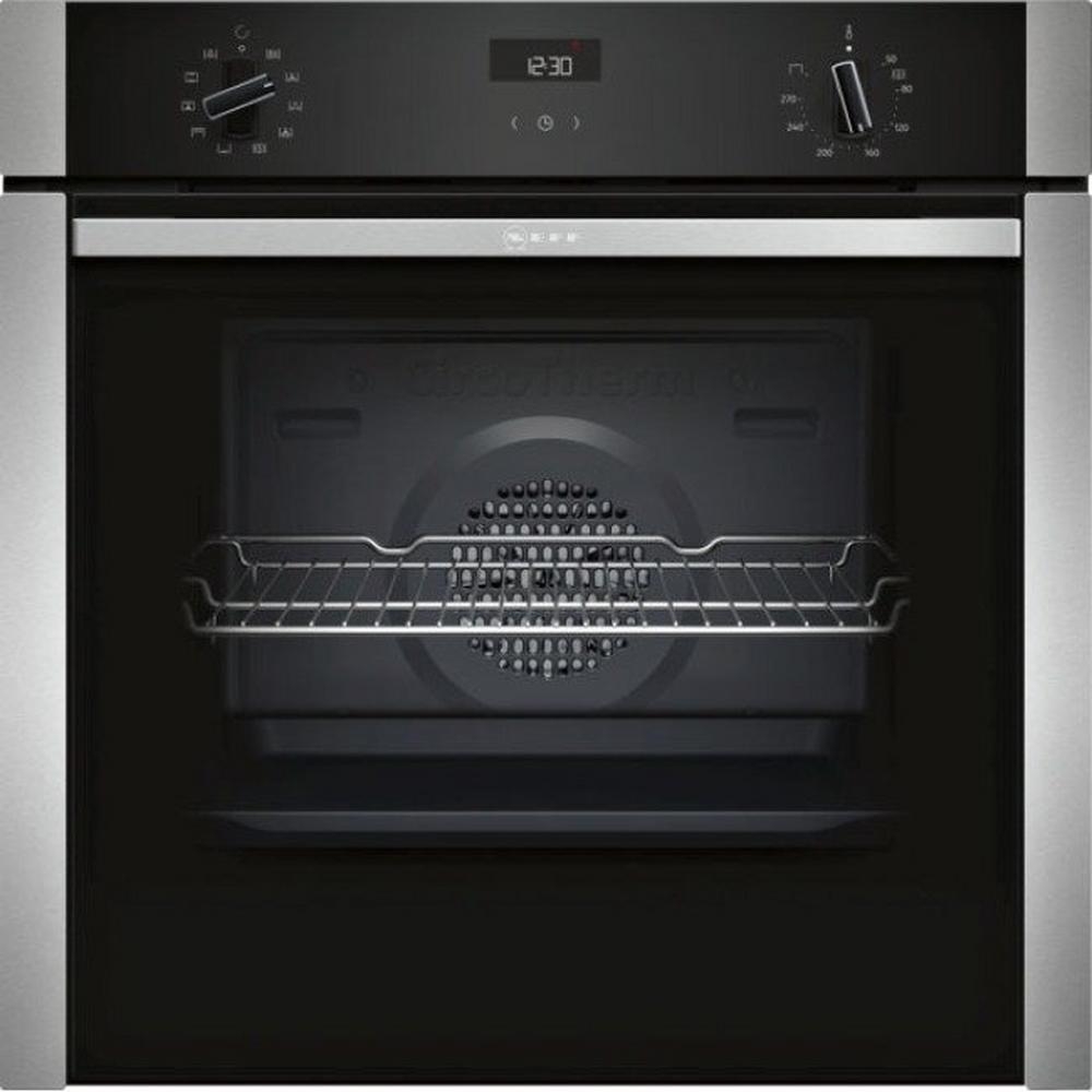 Neff B3ACE4HN0B SlideandHide Built In Electric Single Oven-Stainless Steel
