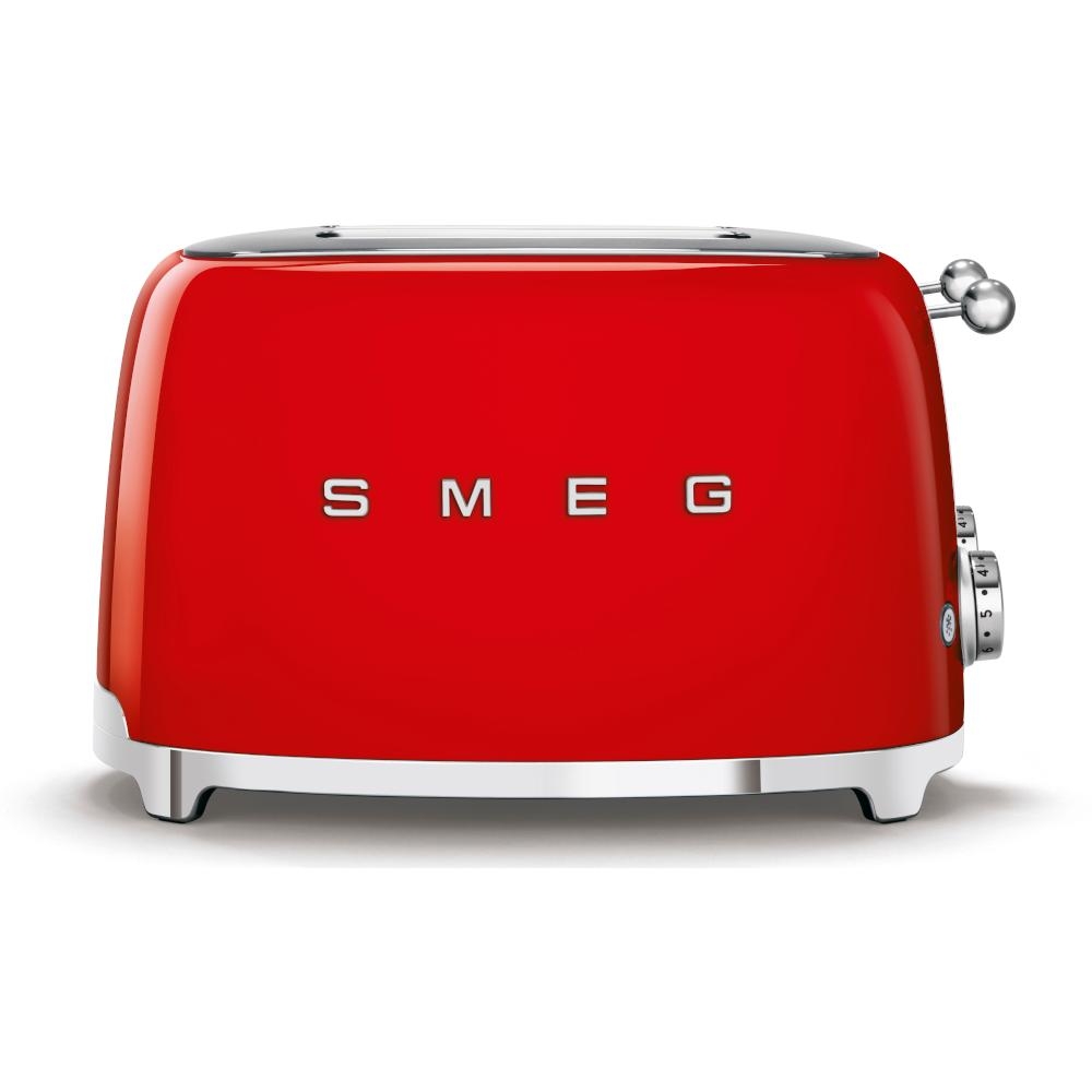 Smeg TSF03RDUK 50s Retro Style 4 Slice Toaster-Red
