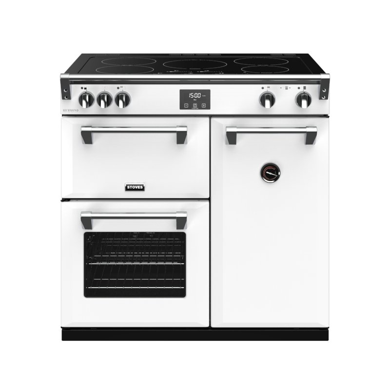 Stoves RCHDXS900EICBIWH Richmond Deluxe 90cm Induction CB Range Cooker - Icy White