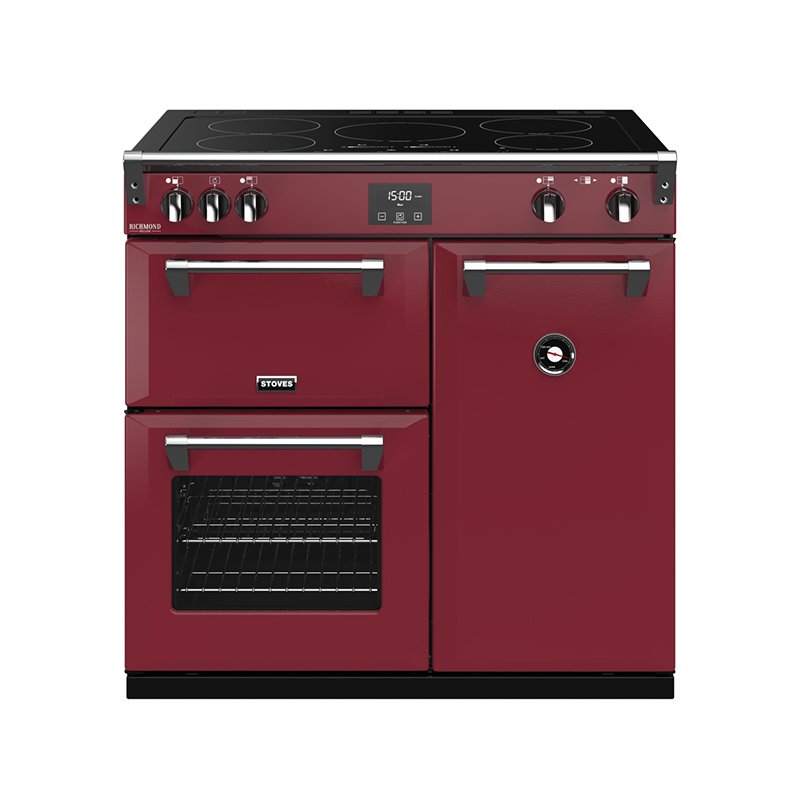 Stoves RCHDXS900EICBCRE Richmond Deluxe 90cm Induction Colour Boutique Range Cooker - Chilli Red *Display Model*