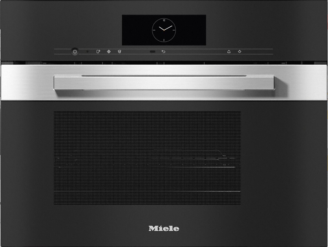 Miele DGM7840 Prestoge Pureline Steam Oven With Microwave - Clean Steel