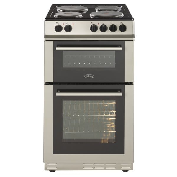 Belling FS50EFDOSIL 50cm Double Oven Electric Cooker-Silver