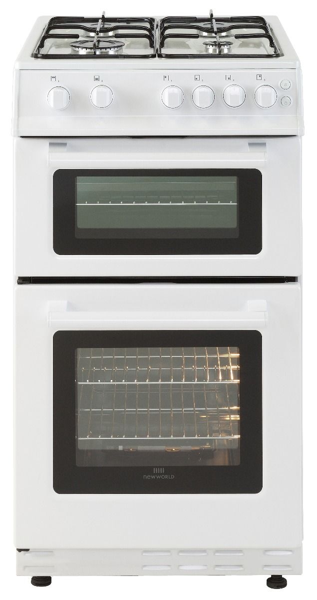 Belling FSG50TCWHLPG 50cm Twin Cavity Gas Cooker White 
