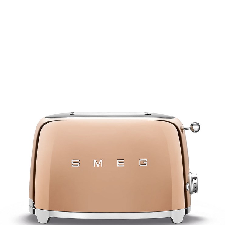 Smeg TSF01RGUK 50S Style 2 Slice Toaster - Rose Gold