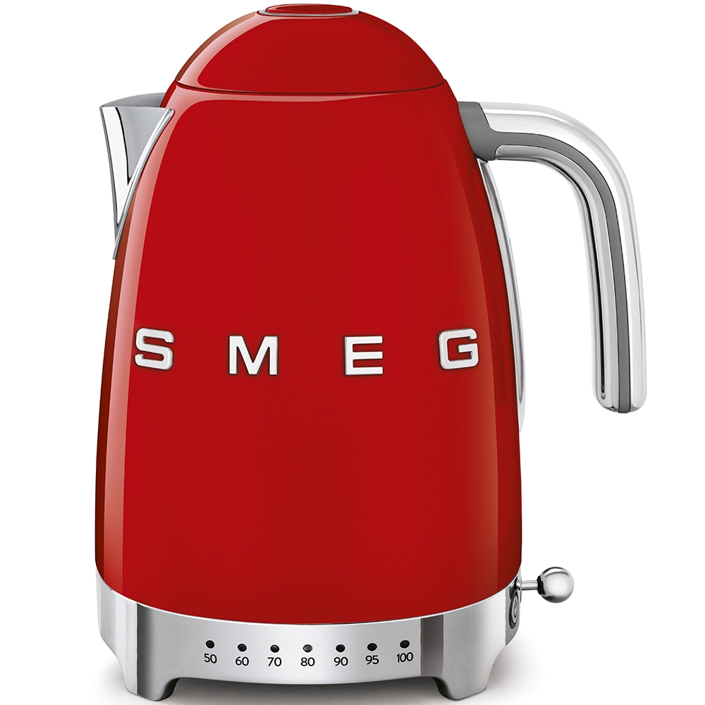 Smeg KLF04RDUK 50s Style Variable Temperature Kettle Red