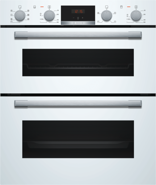 Bosch NBS533BW0B Built-in Double Multi-Function Oven White